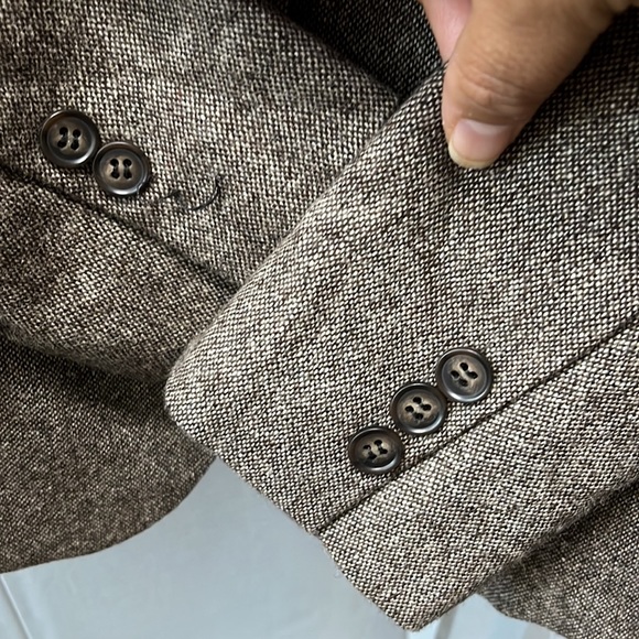 Small blazer brown tweed fabric lined - Picture 7 of 8